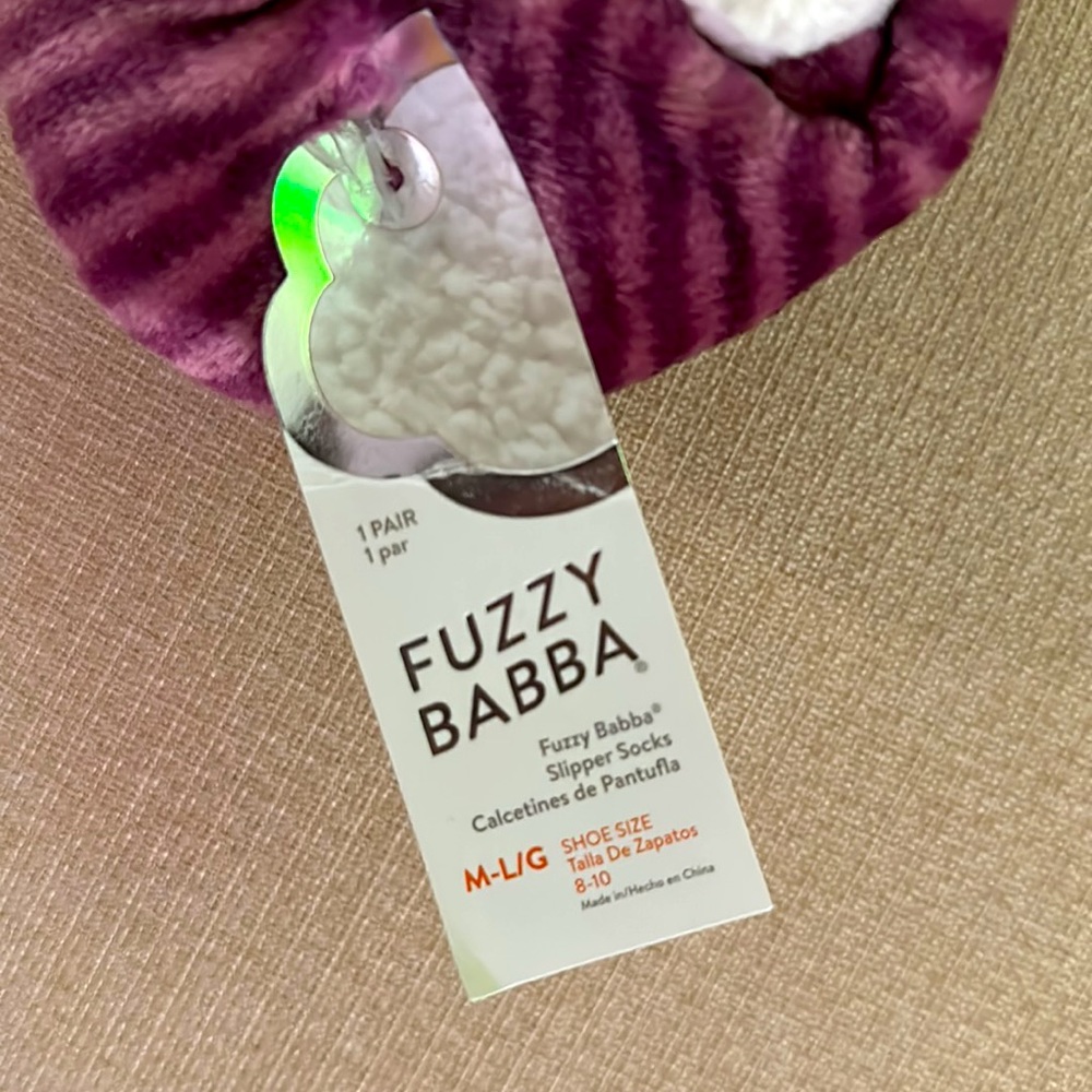 Fuzzy Slipper Socks - Picture 3 of 3